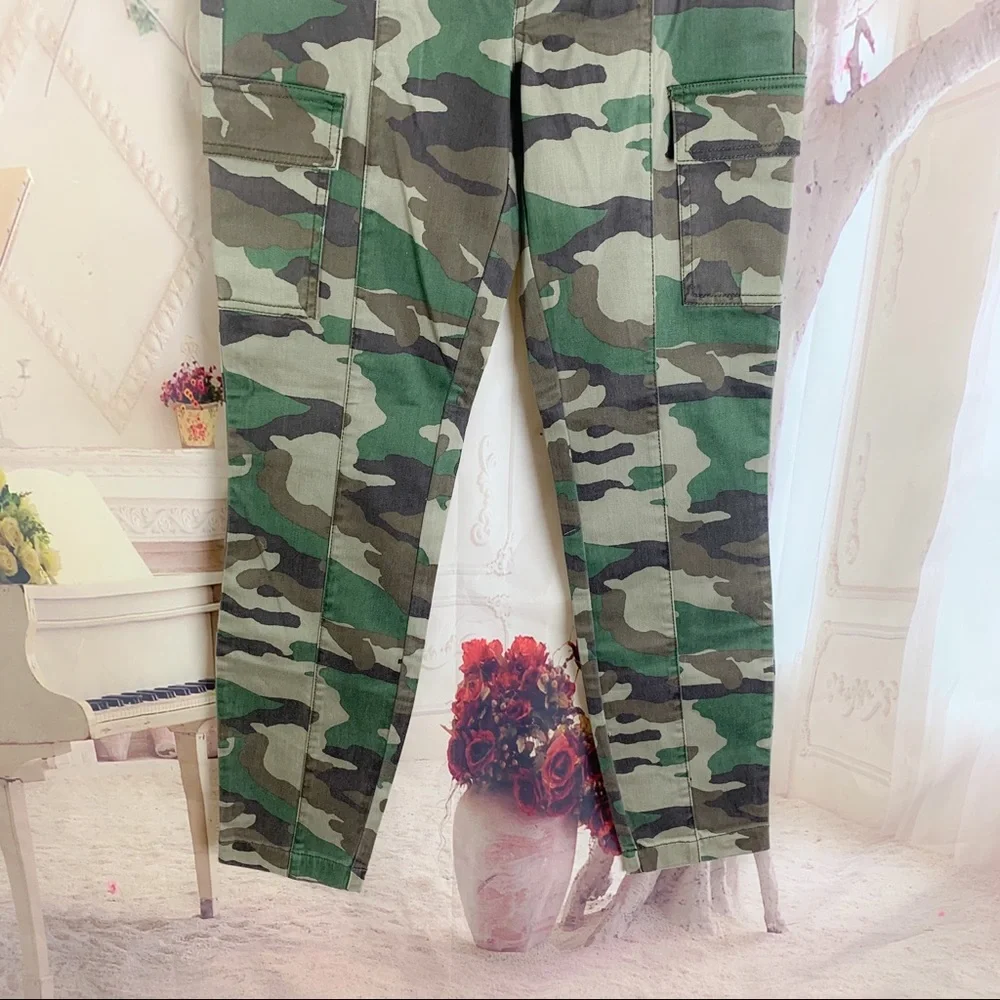 NEW J Crew Skinny Camo Army Fatigue Cargo Pants - Picture 4 of 9